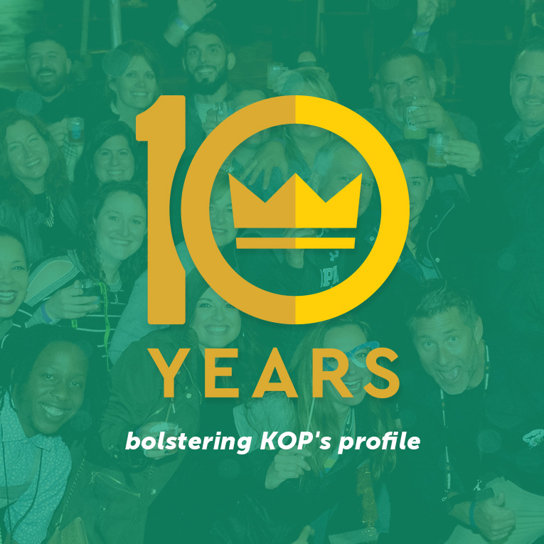 10 years of bolstering kop's profile graphic