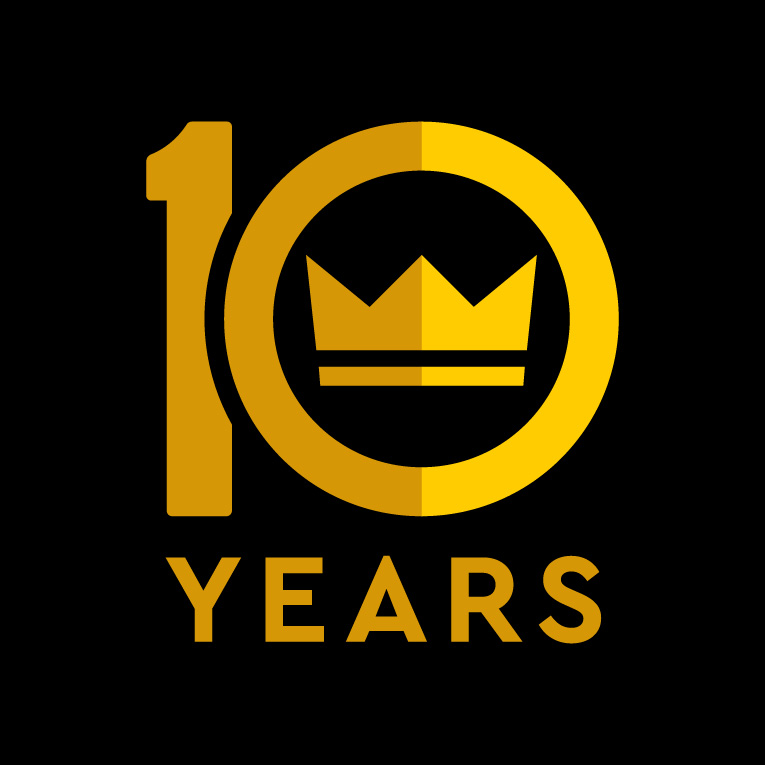 King of Prussia District 10-year-anniversary logo