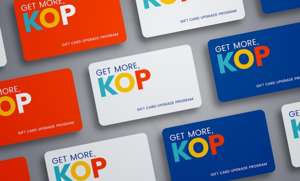 mock up of gift cards