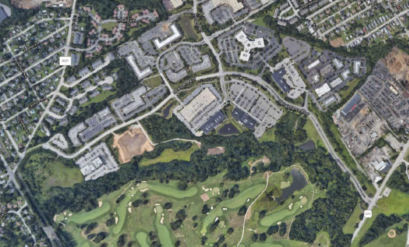 satellite view of corporate area