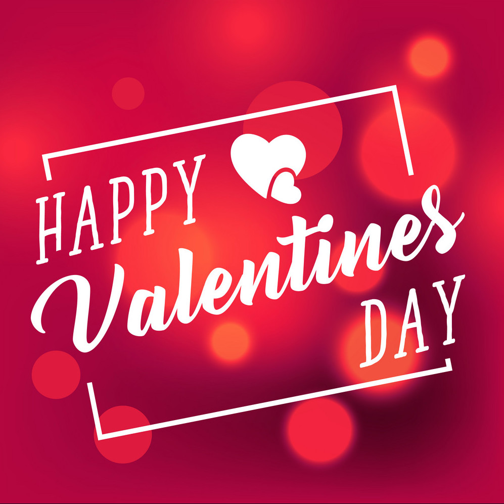 graphic with text "happy valentine's day"
