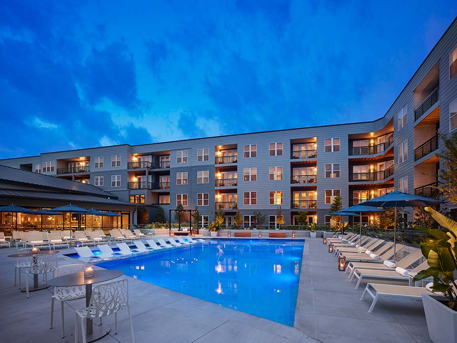 apartment complex pool