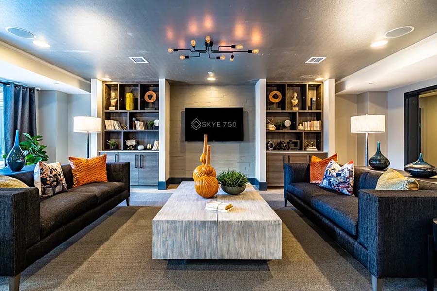 apartment complex lobby