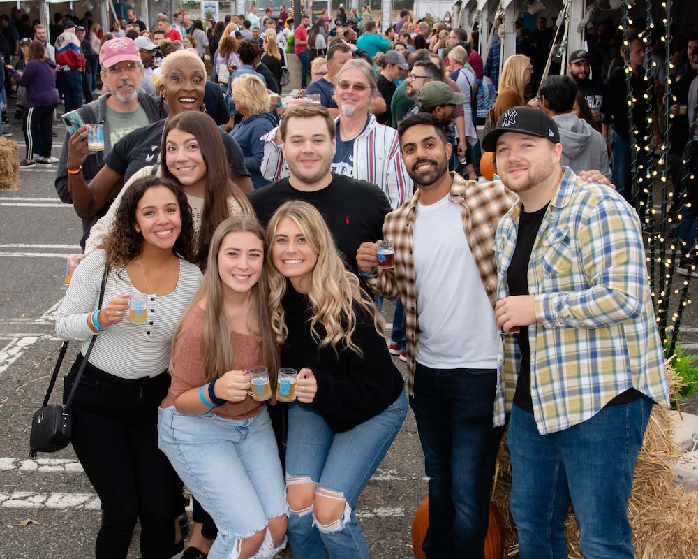 group of people at beer festival