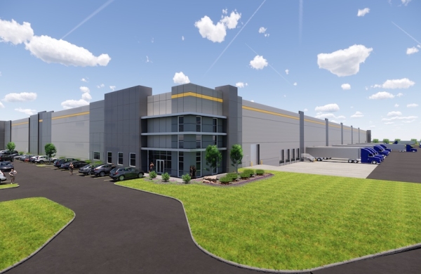 rendering of large warehouse