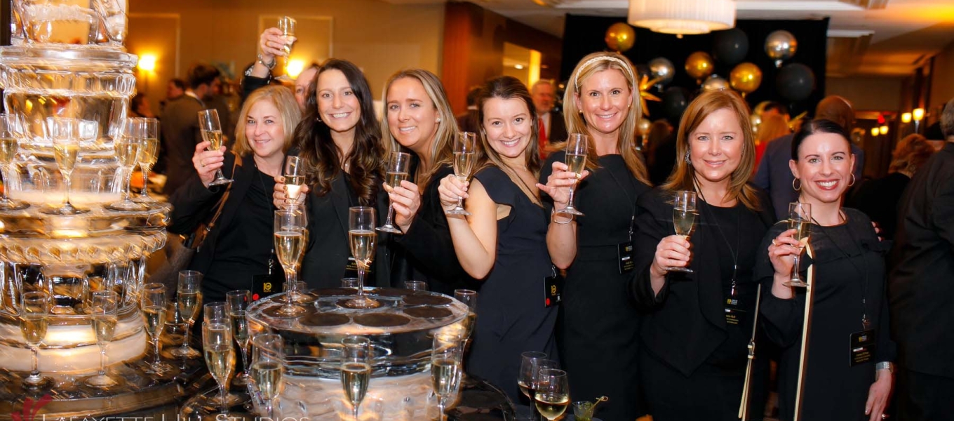group photo at networking event