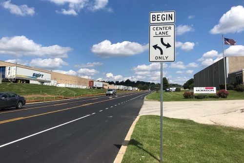 roadway and traffic signs