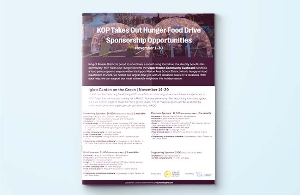sponsor one sheet mock up