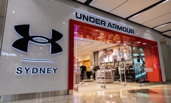 exterior of an under armour store