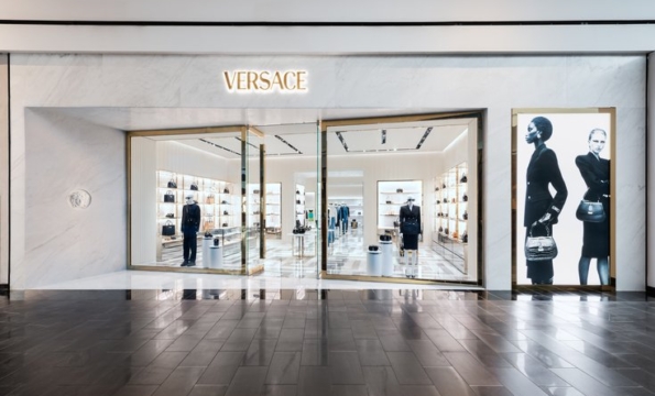 exterior of Versace store at King of Prussia Mall