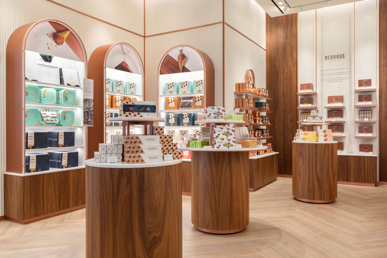 interior of a Neuhaus Chocolate store
