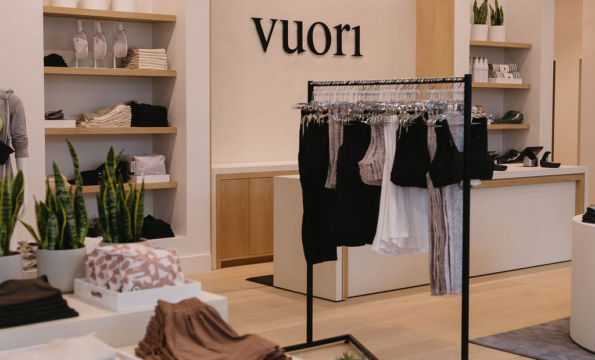 interior of apparel store Vuori