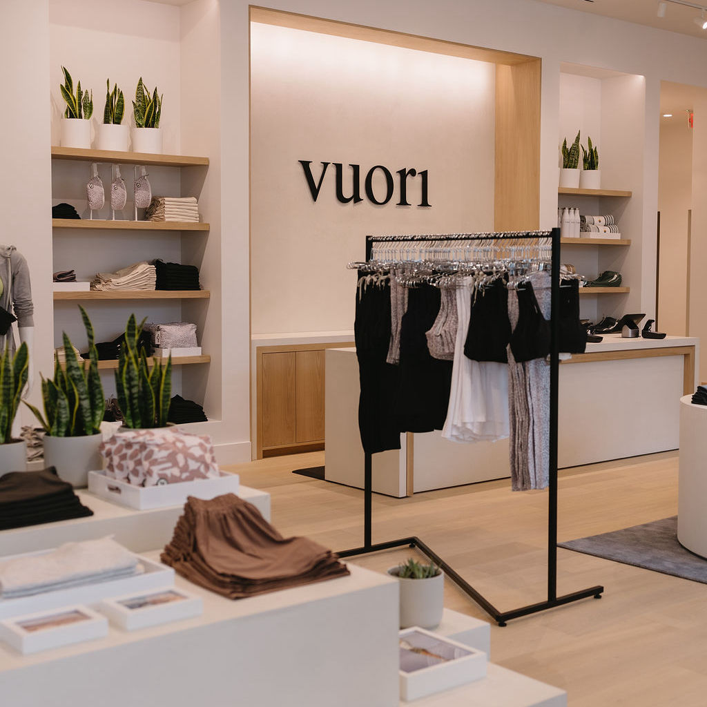 interior of apparel store Vuori