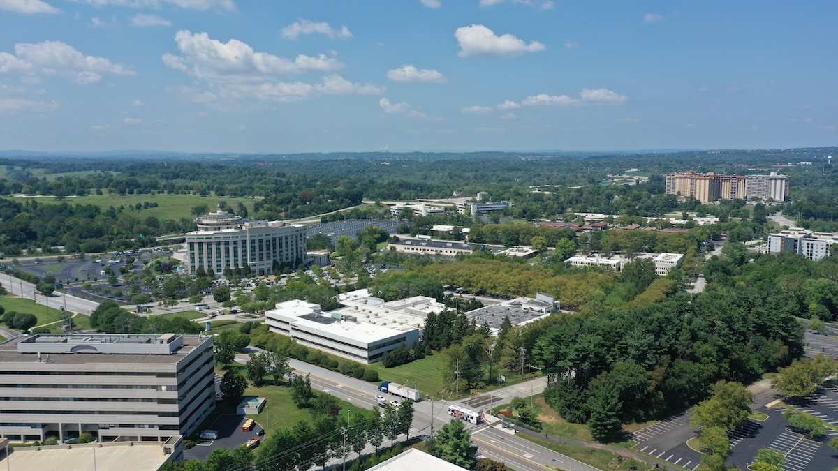 aerial view of king of prussia