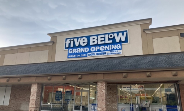 exterior of five below store