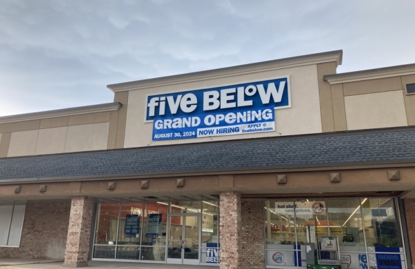 exterior of five below store