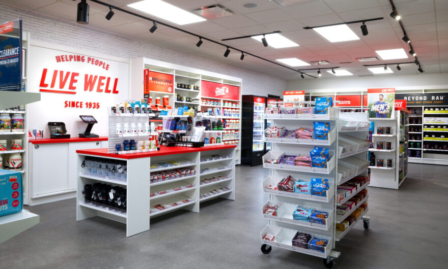 interior of a GNC store