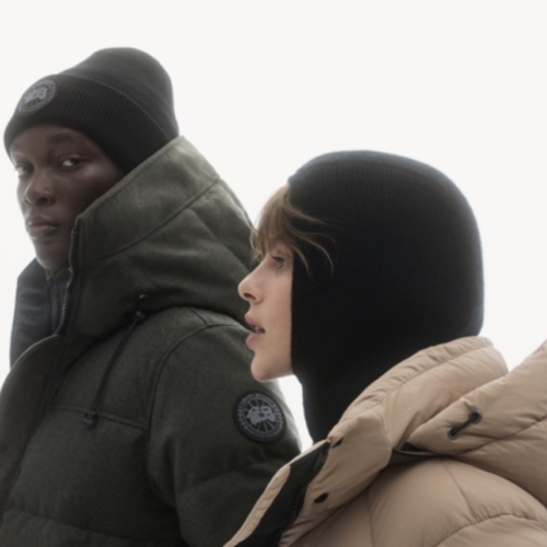 Two people in winter coats