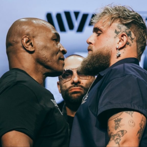 Mike Tyson facing Jake Paul