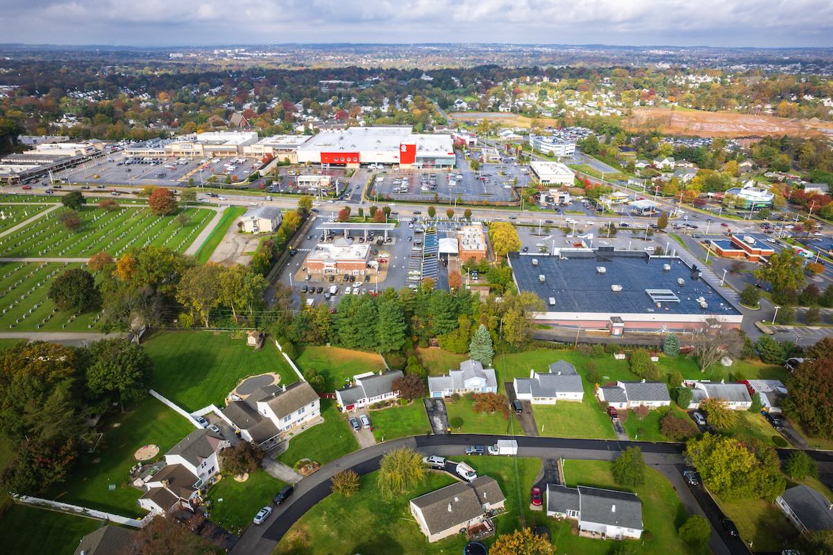 aerial view of King of Prussia
