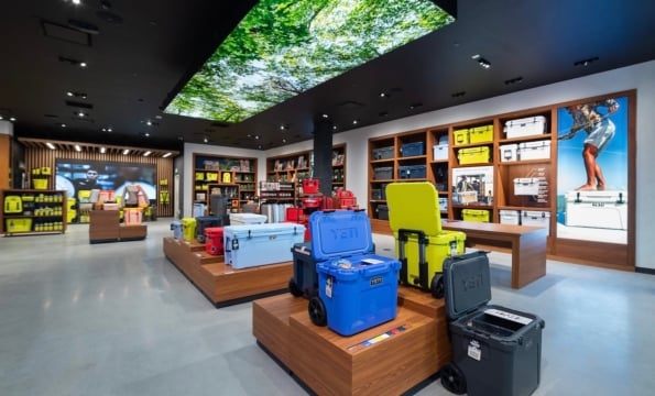 interior of a YETI store
