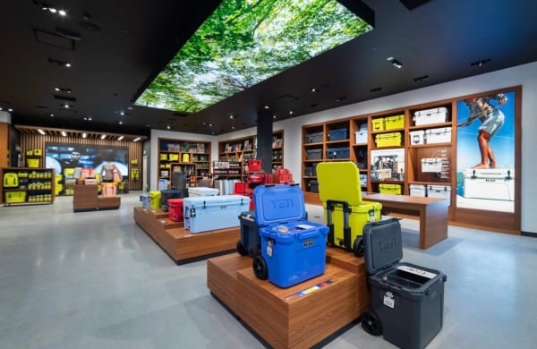 interior of a YETI store
