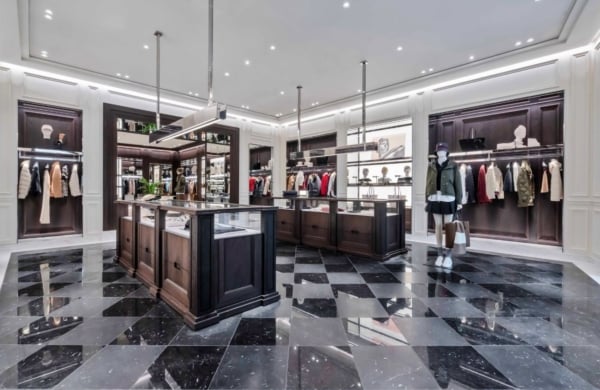 interior of King of Prussia Montcler store