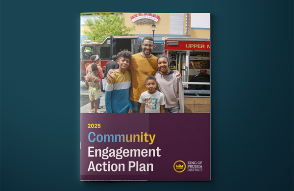 mock up of our commmunity engagement plan bookelt