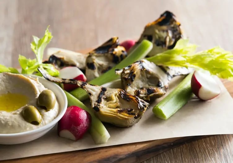 plate of vegetarian food