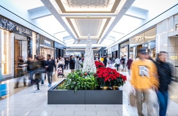 shoppers at King of Prussia Mall