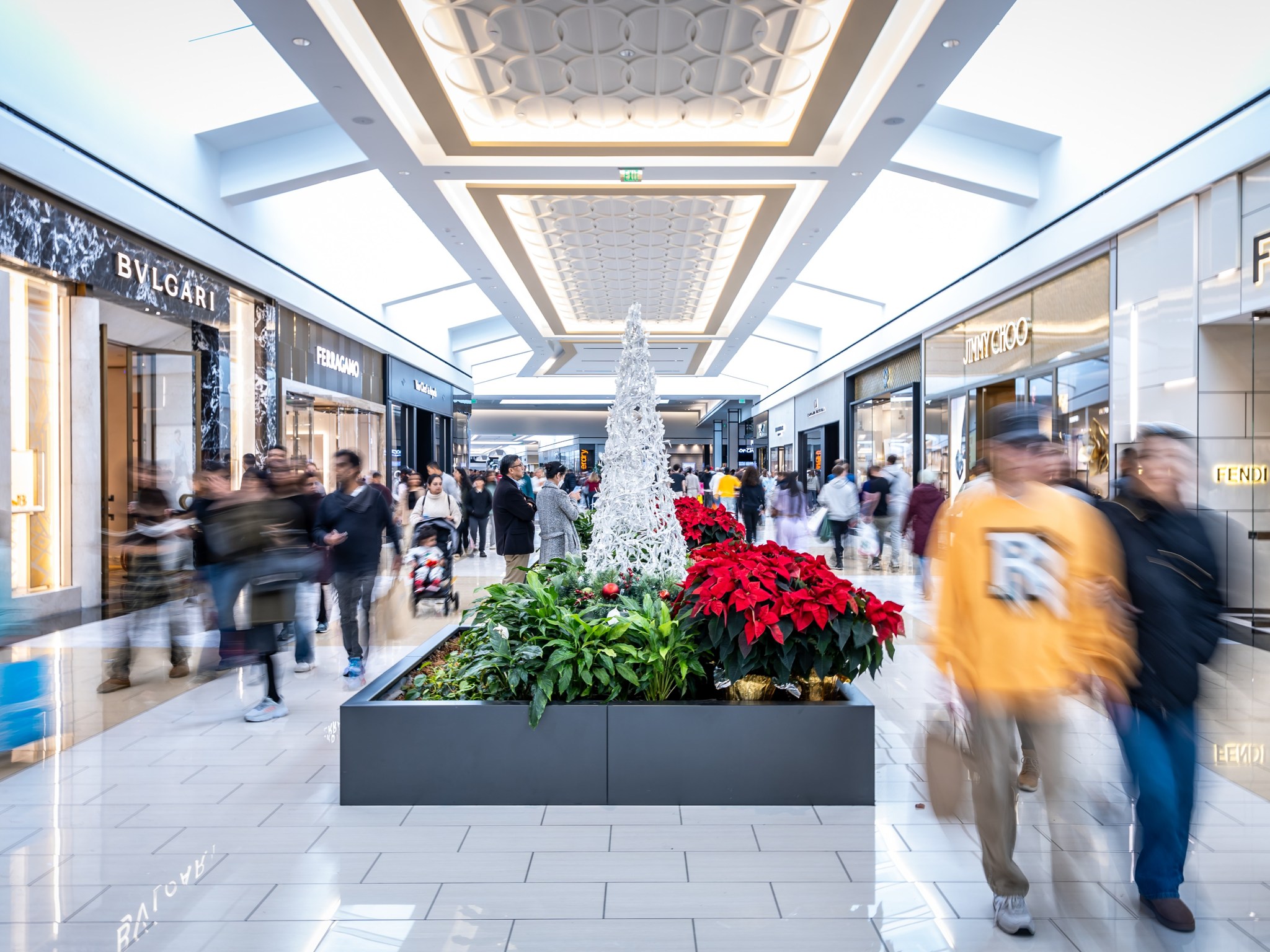 shoppers at King of Prussia Mall