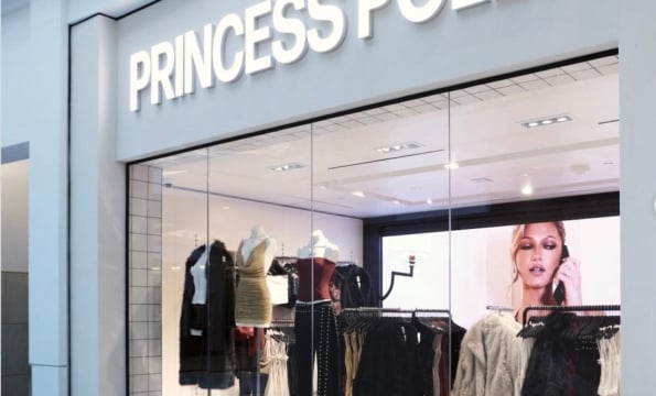 exterior of Princess Polly store at King of Prussia mall