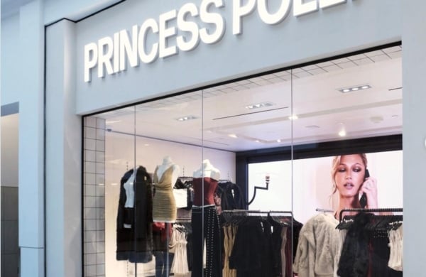 exterior of Princess Polly store at King of Prussia mall