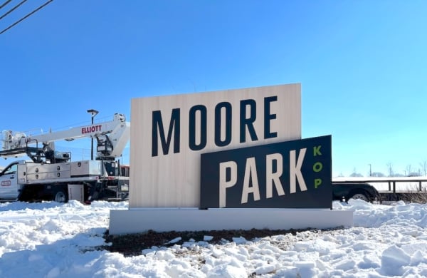 A welcome sign that says Moore Park KOP