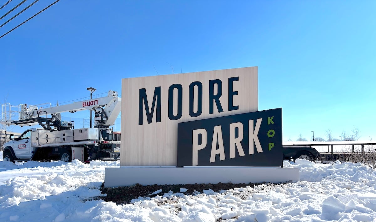 A welcome sign that says Moore Park KOP