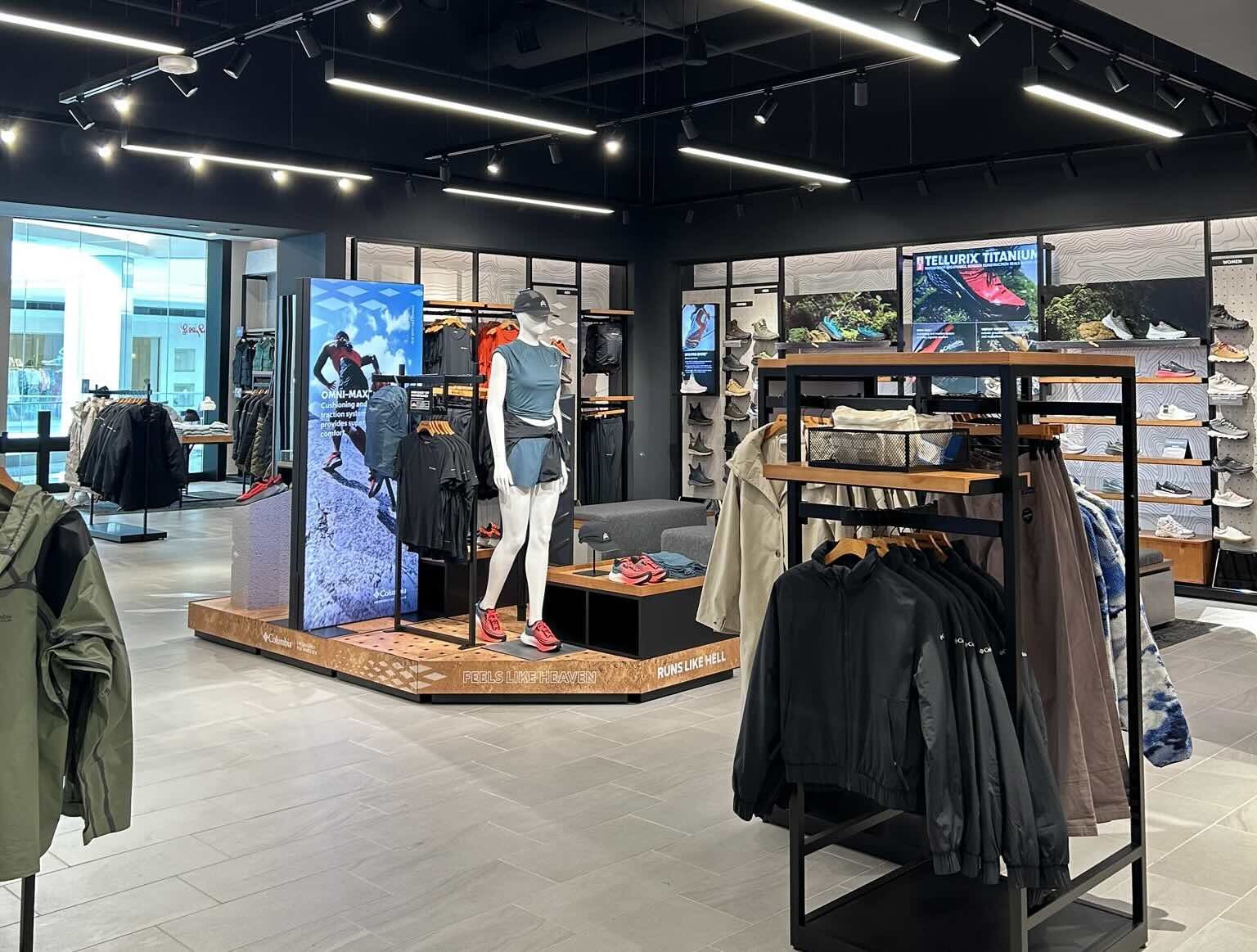 interior of colombia sportswear