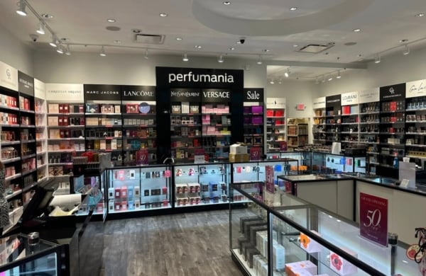 interior of a perfumania store