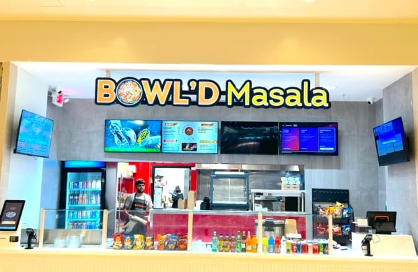exterior of bowl'd masala storefront