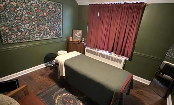 interior of a massage room at REST