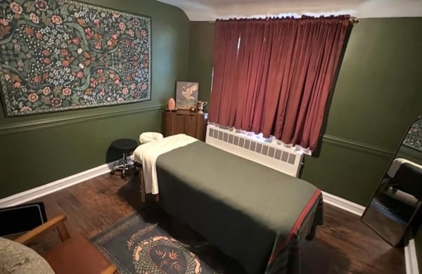 interior of a massage room at REST