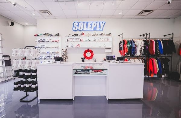 interior of a soleply store