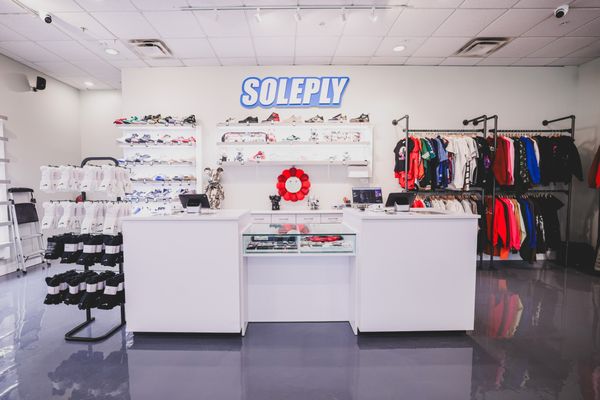 interior of a soleply store