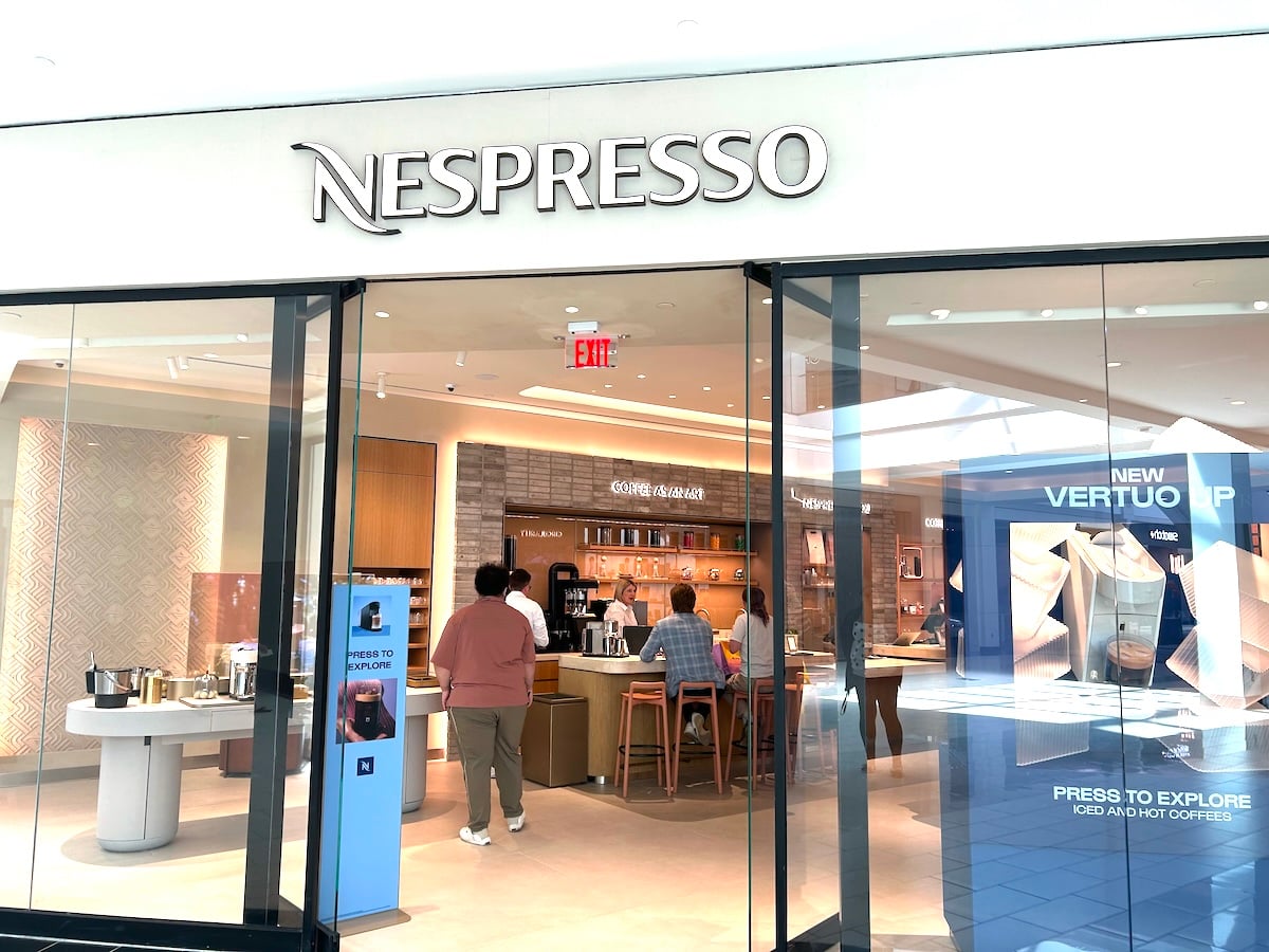 exterior of nespresso store
